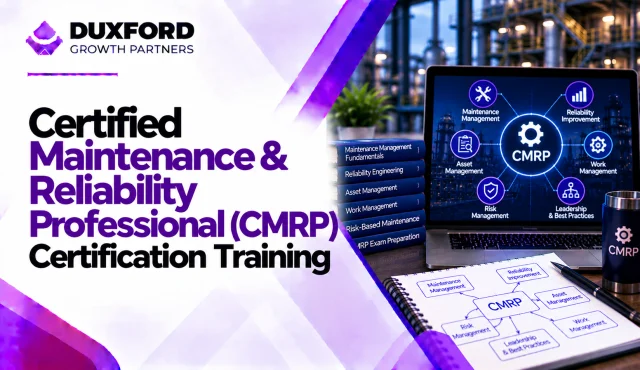 Certified Maintenance & Reliability Professional (CMRP) Certification Training